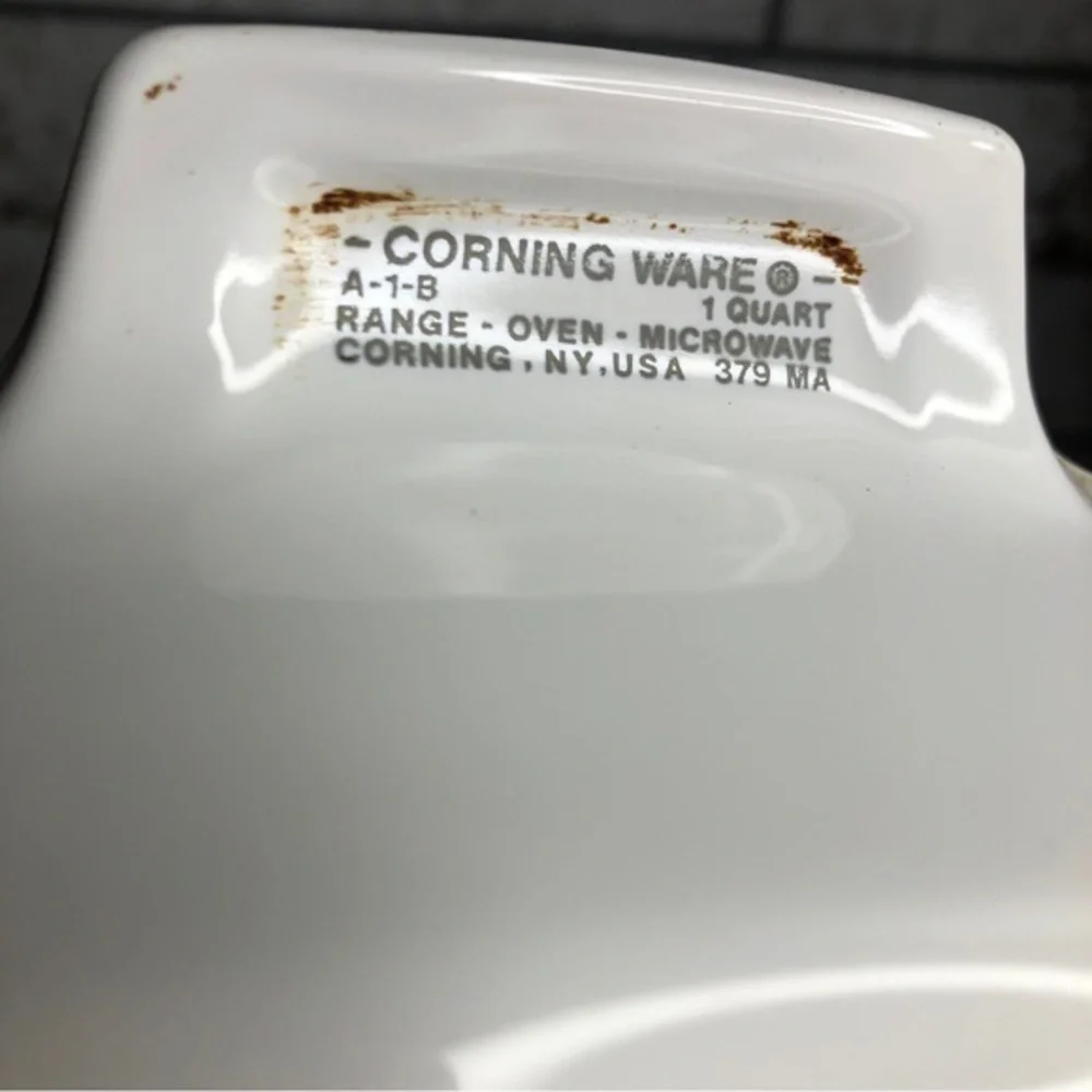 1960s rare Vtg Corning Ware 379 STAMP A-1-B 1 Quart‎ *NO LID*